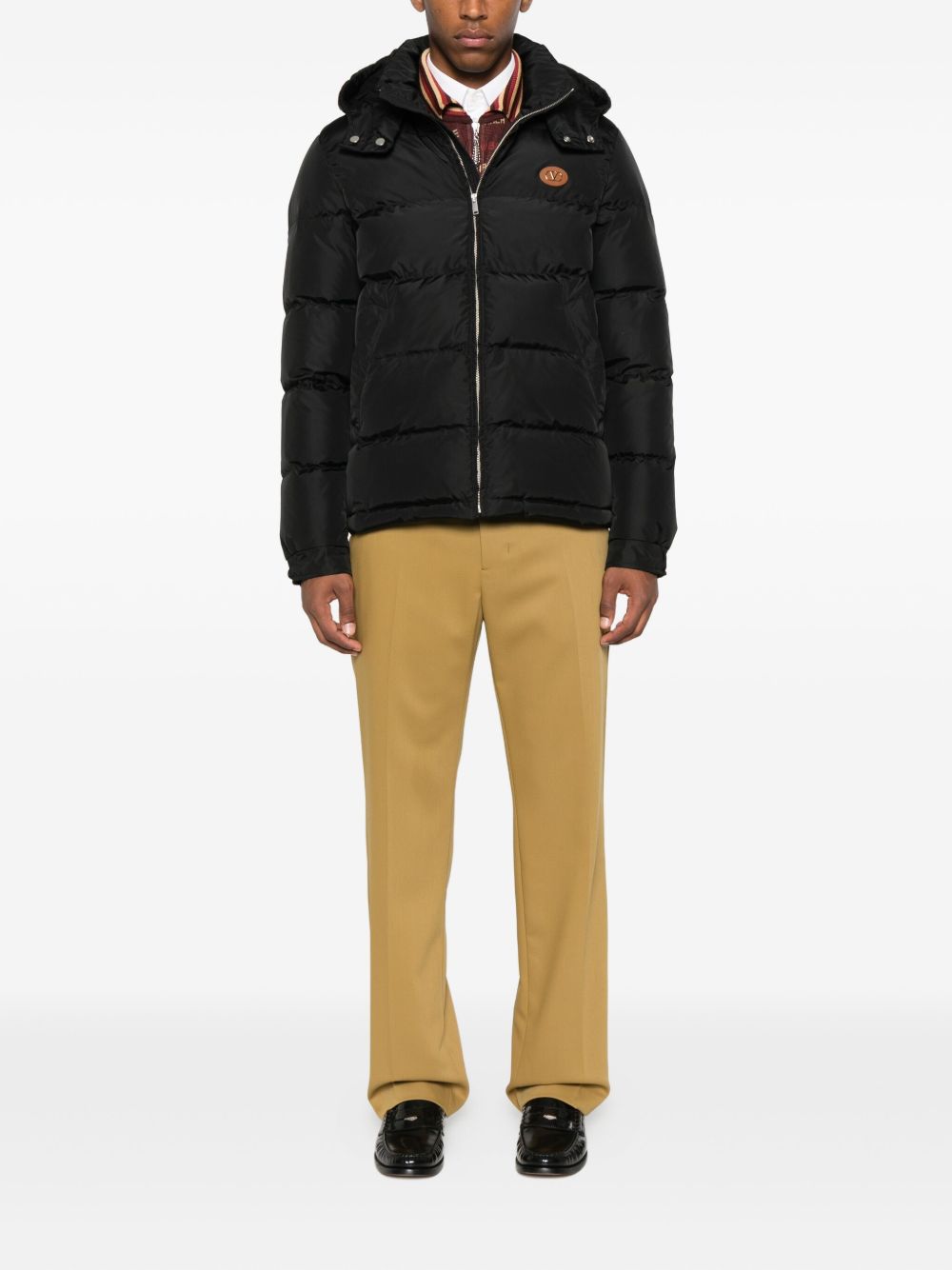 Garavani quilted hooded jacket-VALENTINO-Verso