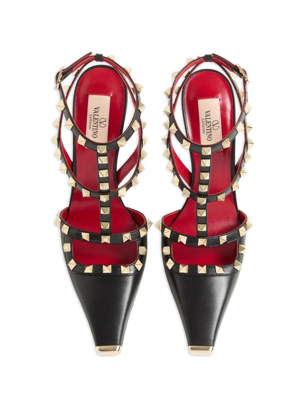 Garavani rockstud kidskin pumps 100mm-VALENTINO-Verso