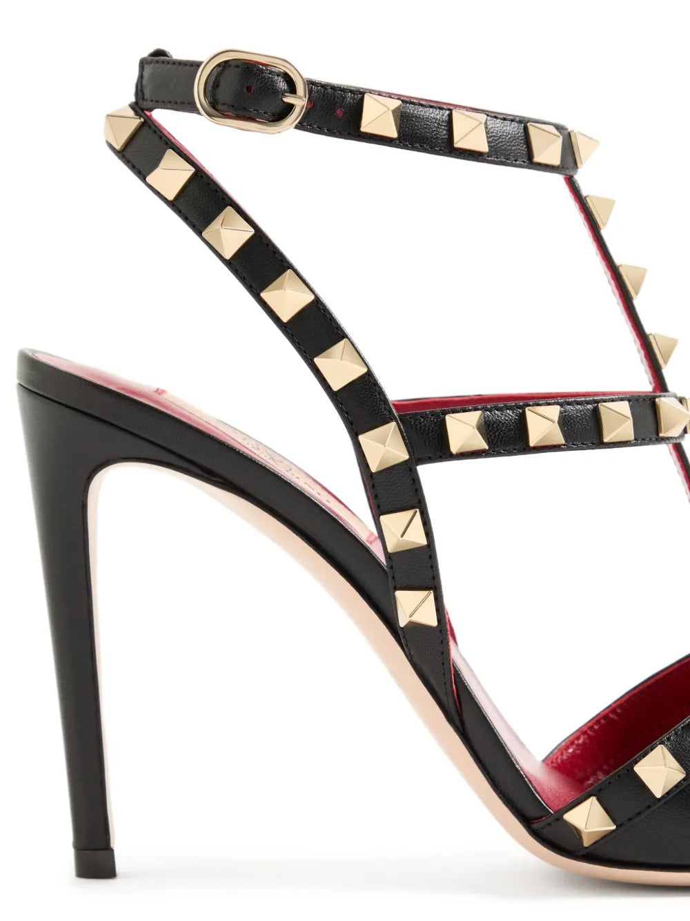 Garavani rockstud kidskin pumps 100mm-VALENTINO-Verso