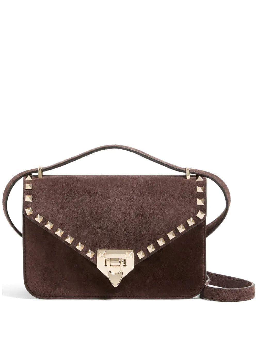 Garavani rockstud small shoulder bag in suede-VALENTINO-309313-TU-Verso