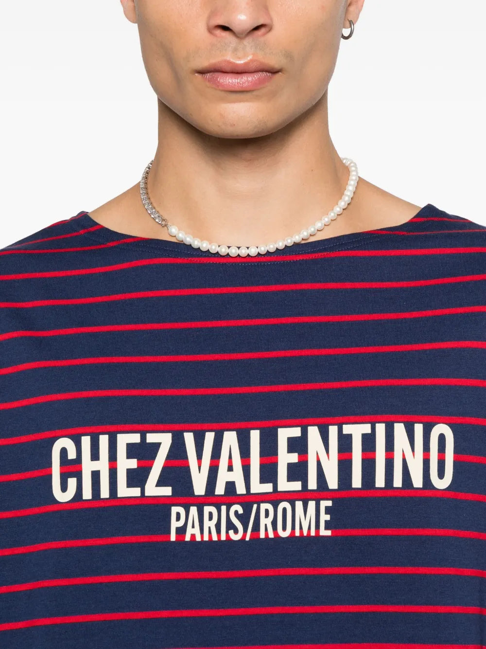 Garavani striped t-shirt-VALENTINO-Verso