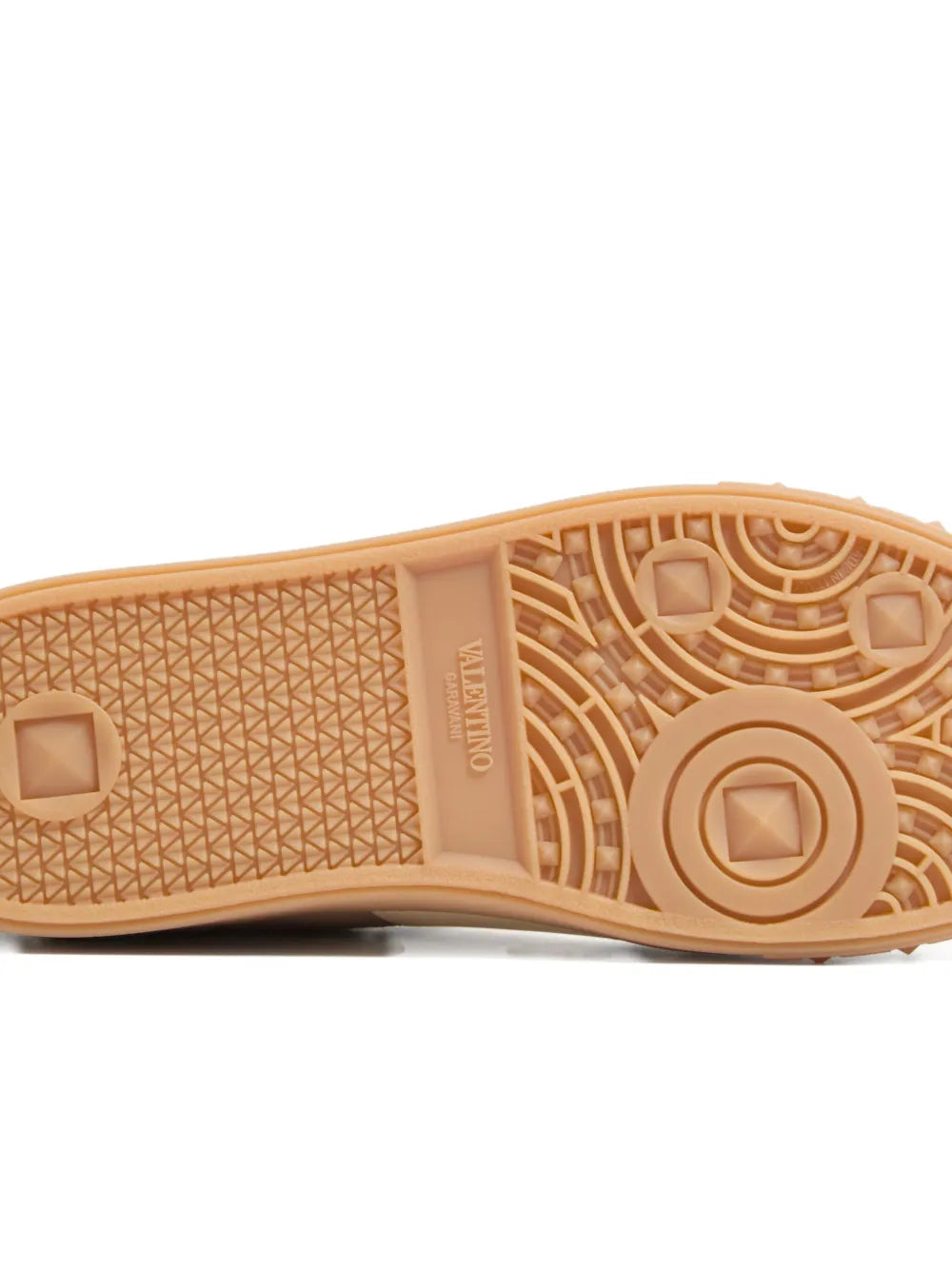 Garavani upvillage low top trainer in split leather and calfskin nappa leather-VALENTINO-Verso