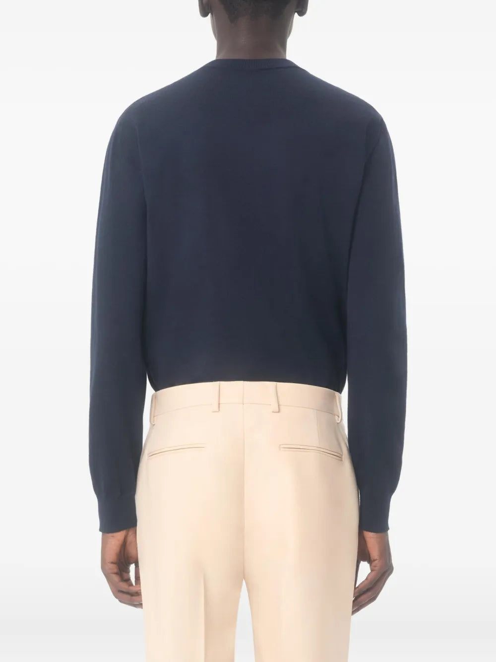 Garavani vlogo-patch wool sweater-VALENTINO-Verso