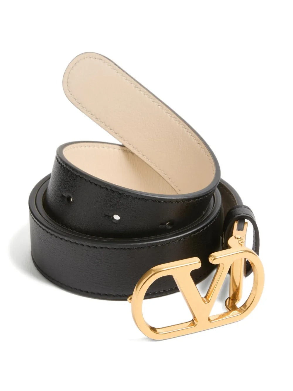 Garavani VLogo Signature Leather Belt-VALENTINO-Verso