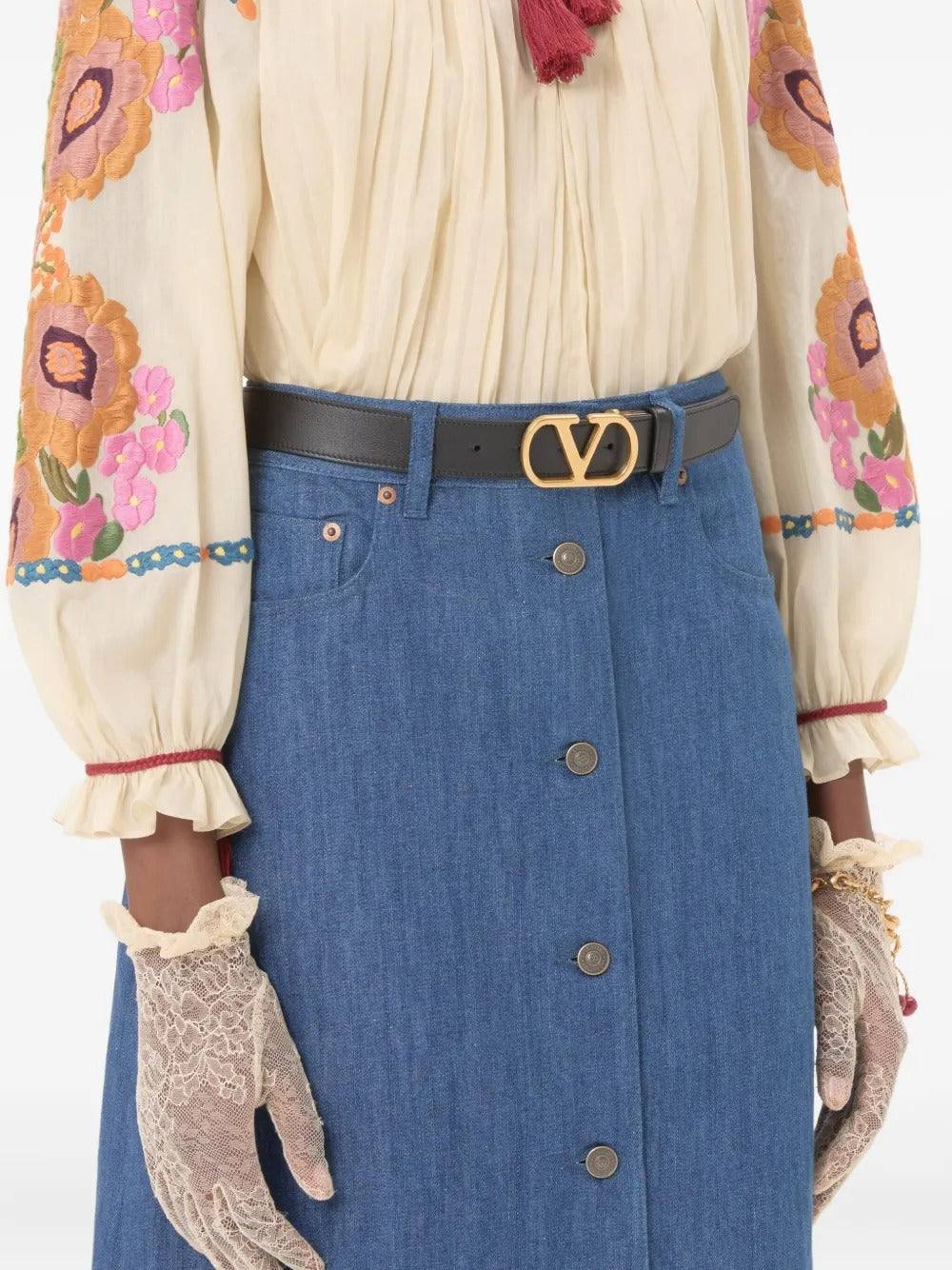 Garavani VLogo Signature Leather Belt-VALENTINO-Verso