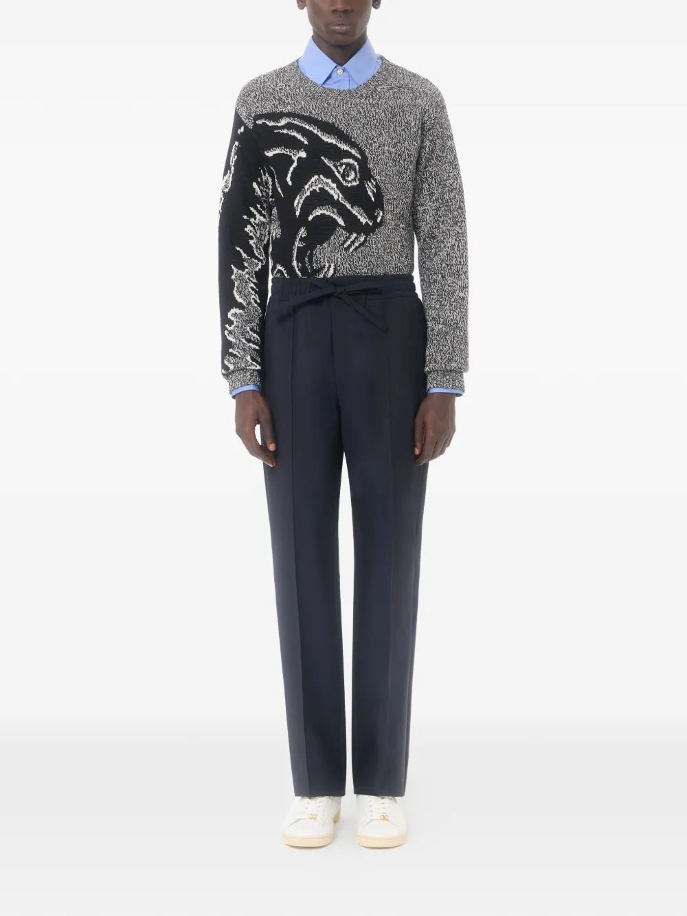 Garavani wollhose mit vlogo-stickerei-VALENTINO-Verso