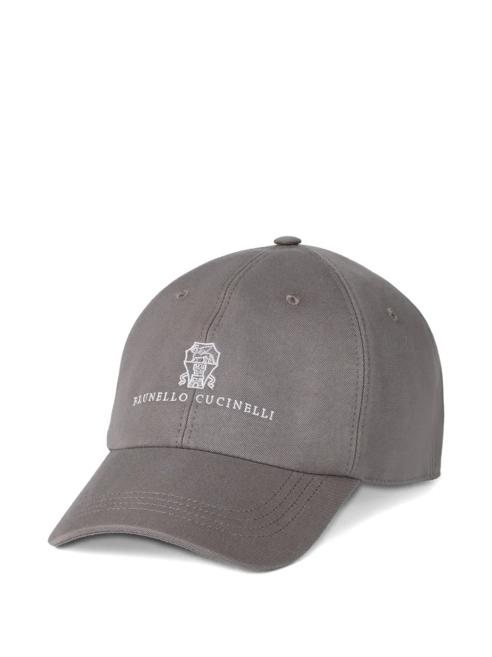 Garment-dyed embroidered logo baseball cap-BRUNELLO CUCINELLI-Verso