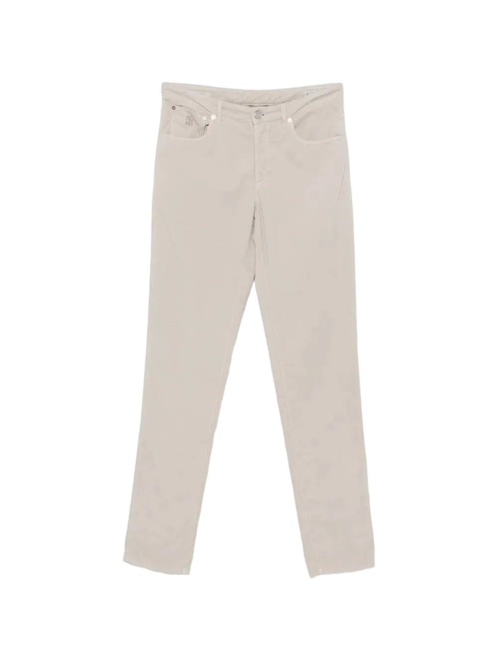 Garment-dyed five-pocket italian fit trousers in cotton corduroy-BRUNELLO CUCINELLI-312508-46-Verso