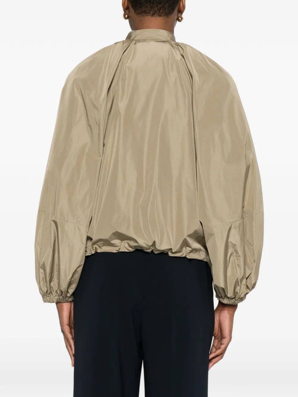 Gathered full-zip jacket-FABIANA FILIPPI-Verso