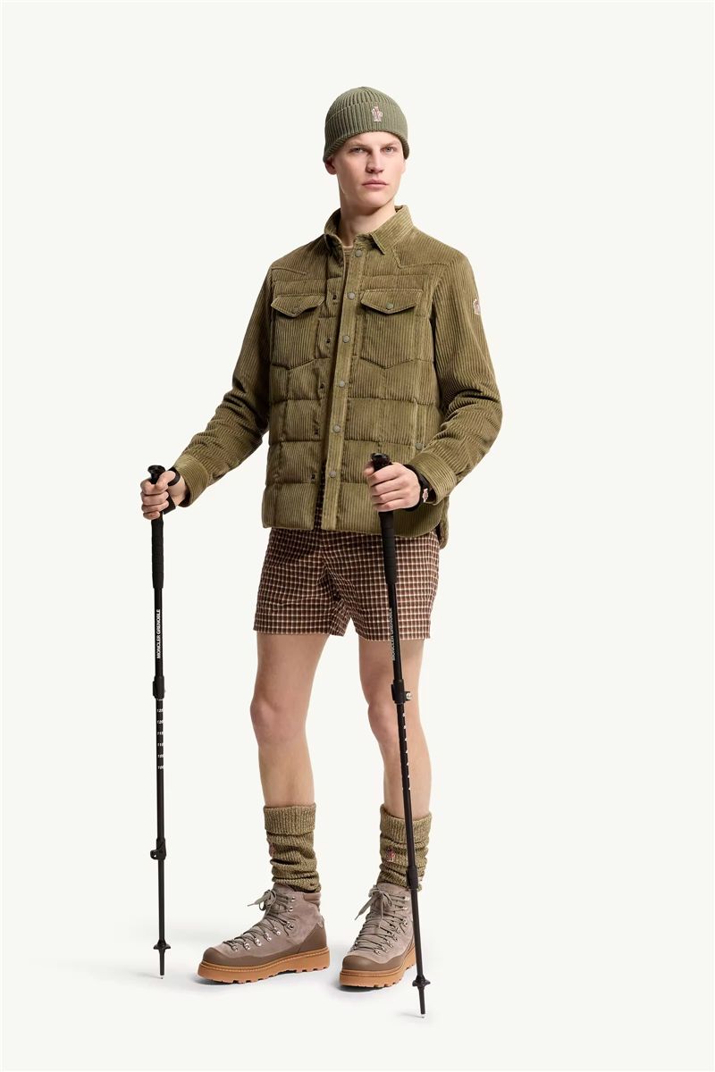 Gelt corduroy down shirt jacket-MONCLER-Verso