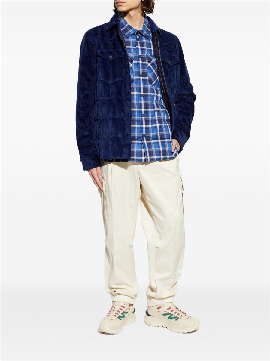Gelt corduroy down shirt jacket-MONCLER-Verso