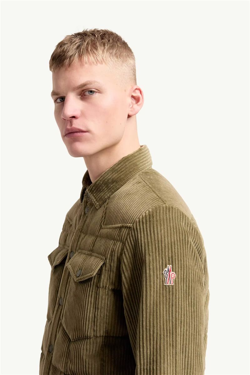 Gelt corduroy down shirt jacket-MONCLER-Verso