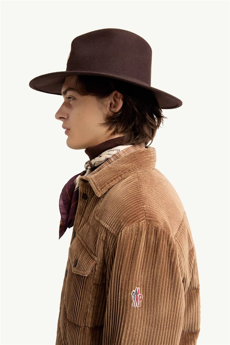 Gelt corduroy down shirt jacket-MONCLER-Verso