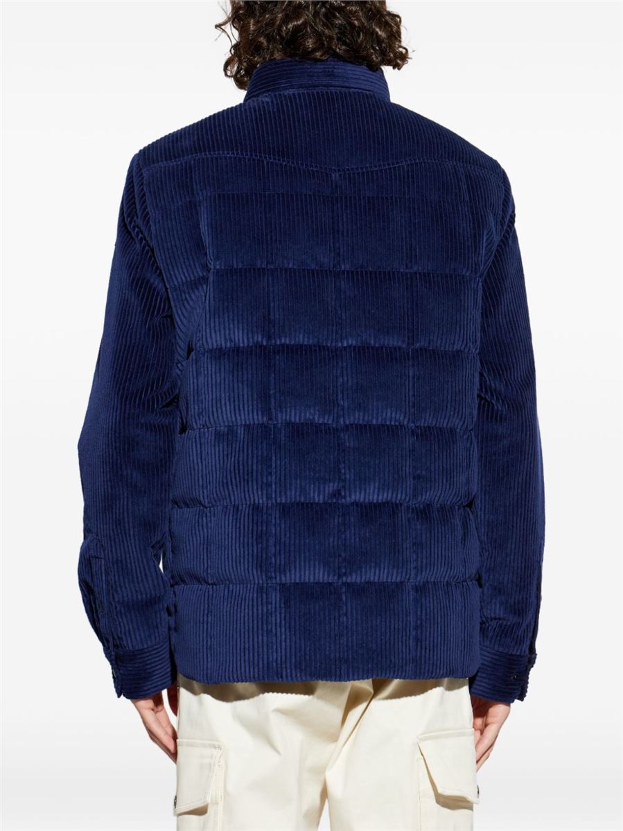 Gelt corduroy down shirt jacket-MONCLER-Verso