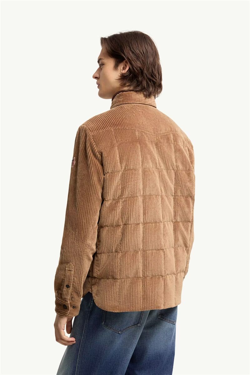 Gelt corduroy down shirt jacket-MONCLER-Verso