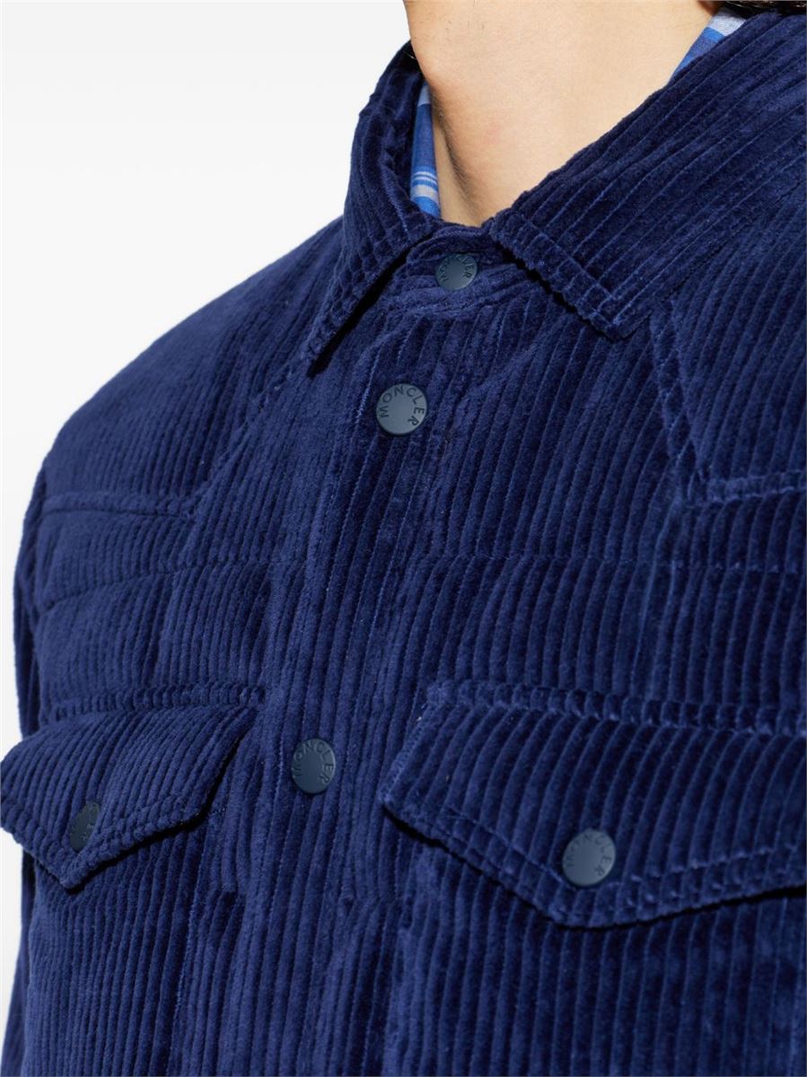 Gelt corduroy down shirt jacket-MONCLER-Verso
