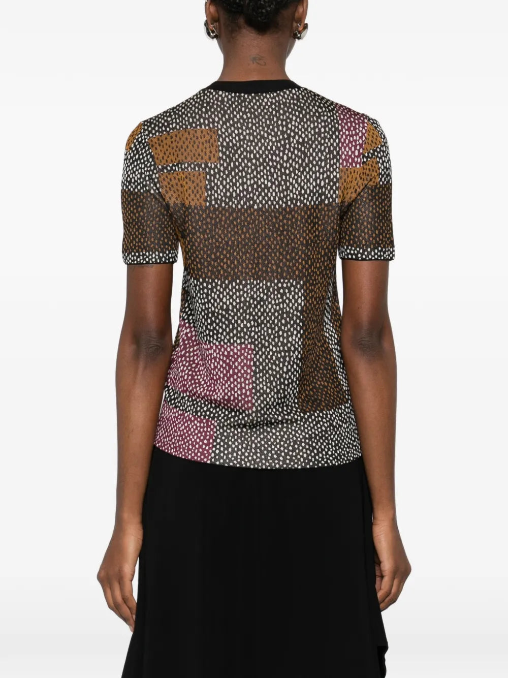 Geometric-pattern t-shirt-FENDI-Verso