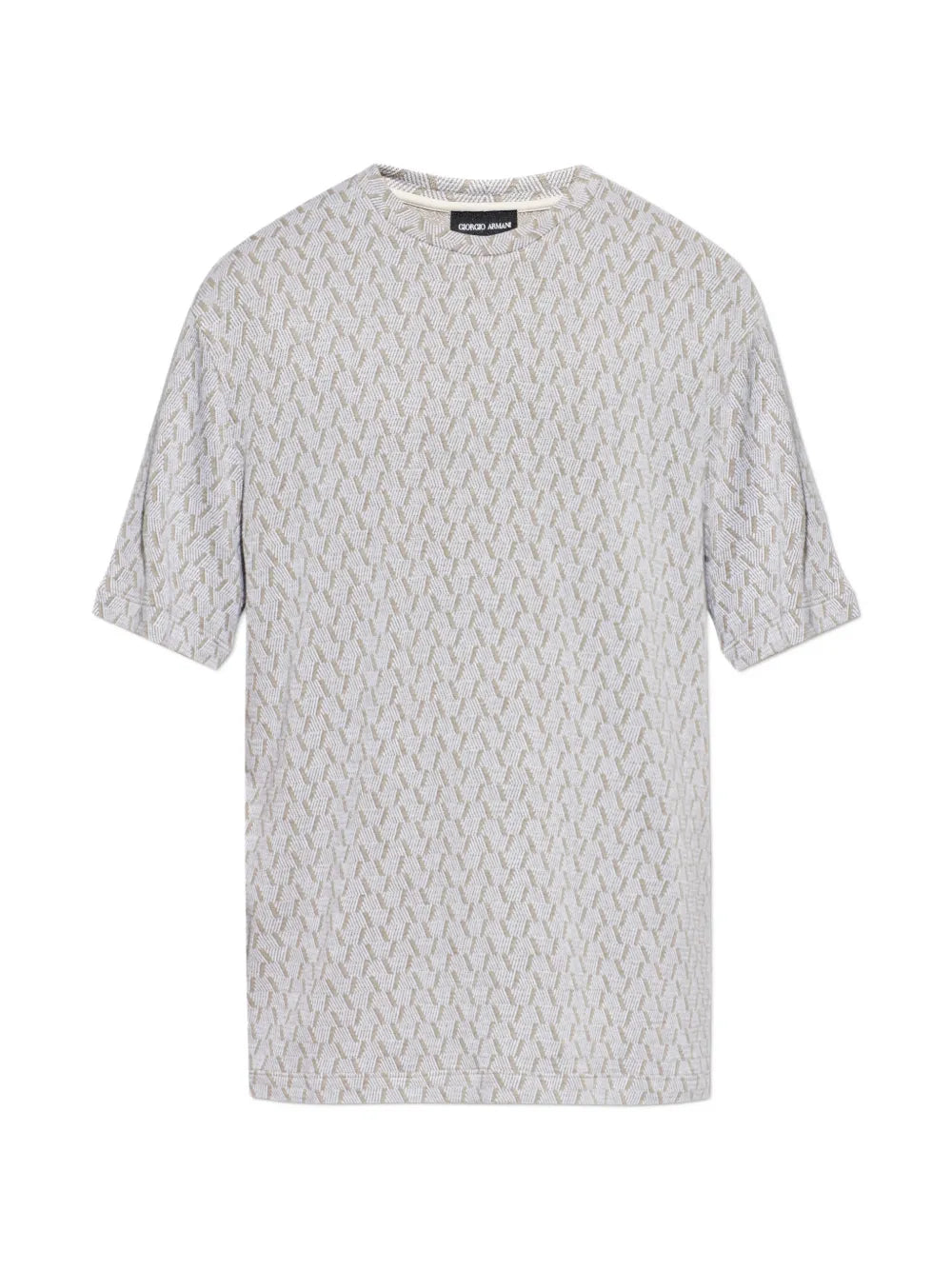 Geometric-patterned t-shirt-GIORGIO ARMANI-Verso
