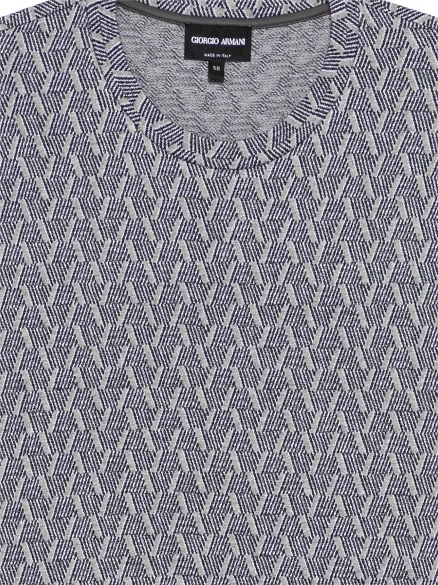 Geometric-patterned t-shirt-GIORGIO ARMANI-Verso
