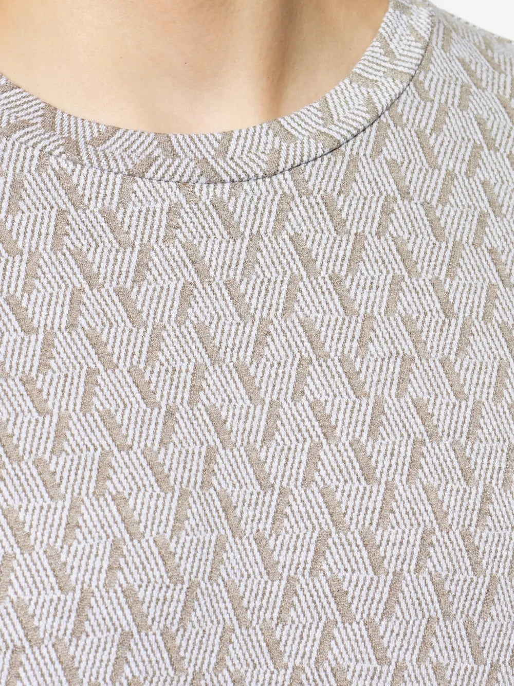 Geometric-patterned t-shirt-GIORGIO ARMANI-Verso