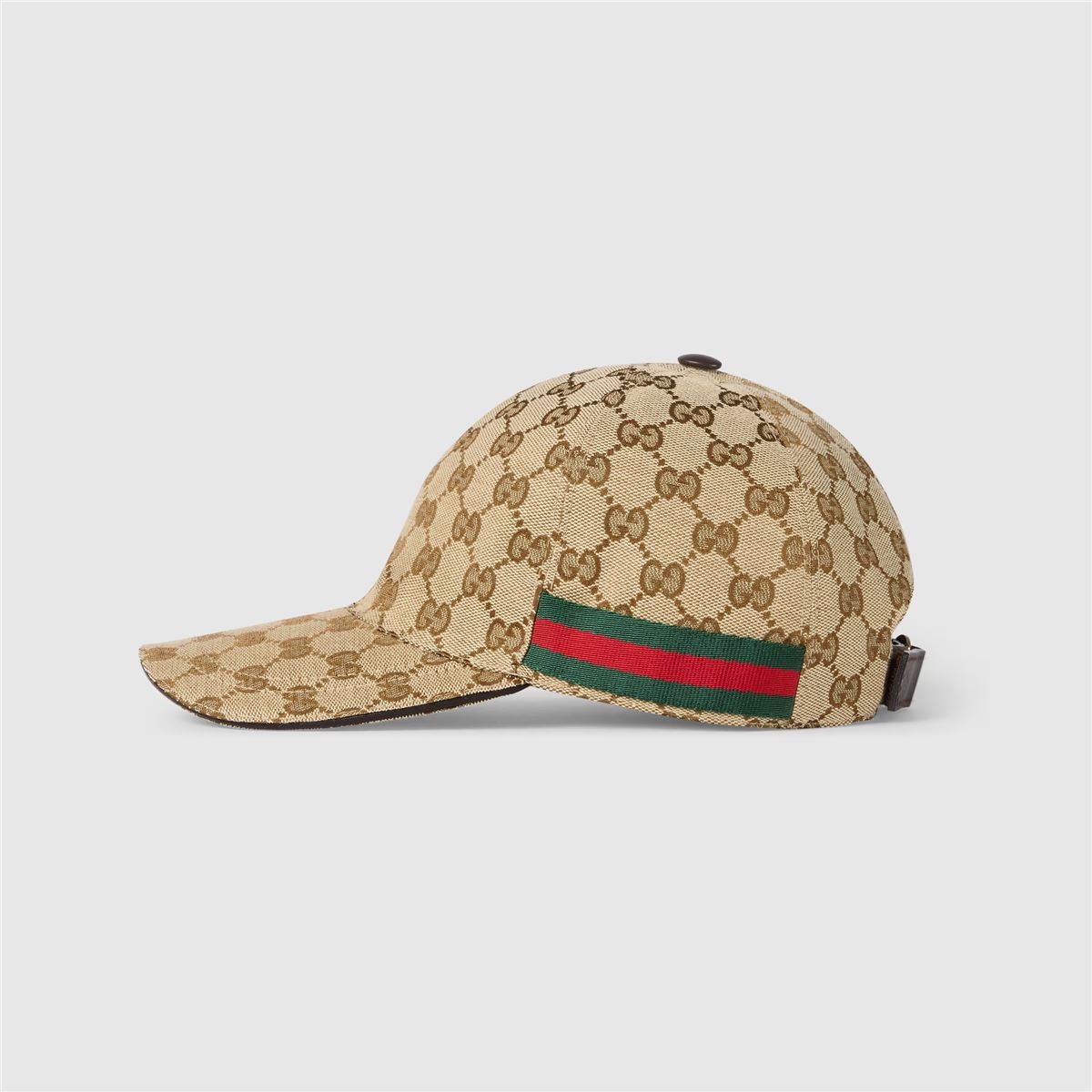 Gg canvas baseball hat with web-GUCCI-Verso