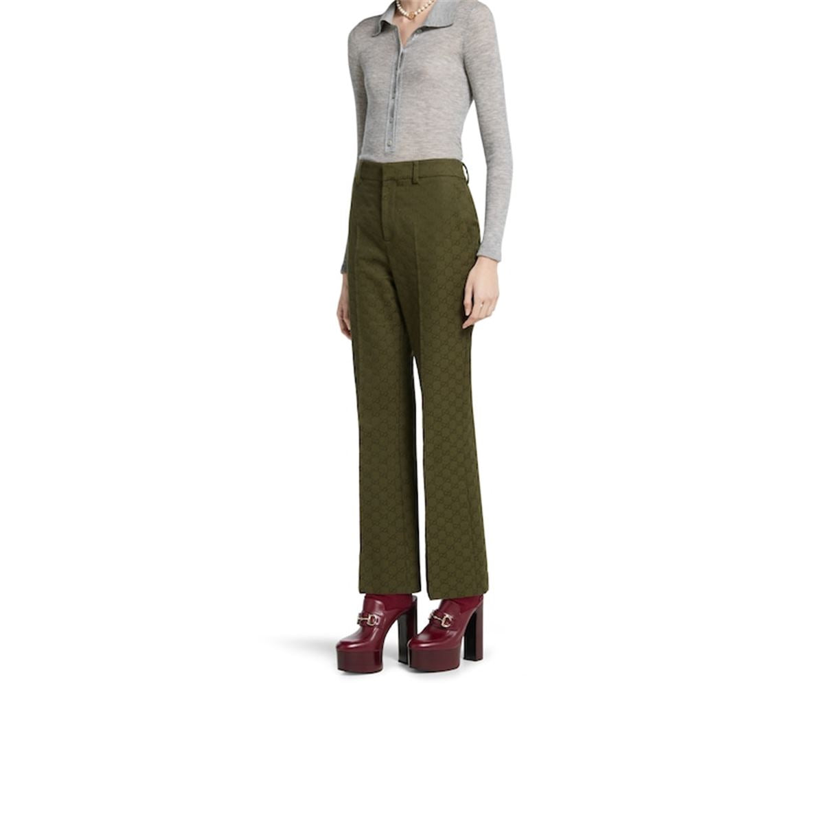 GG CANVAS PANTS-GUCCI-Verso