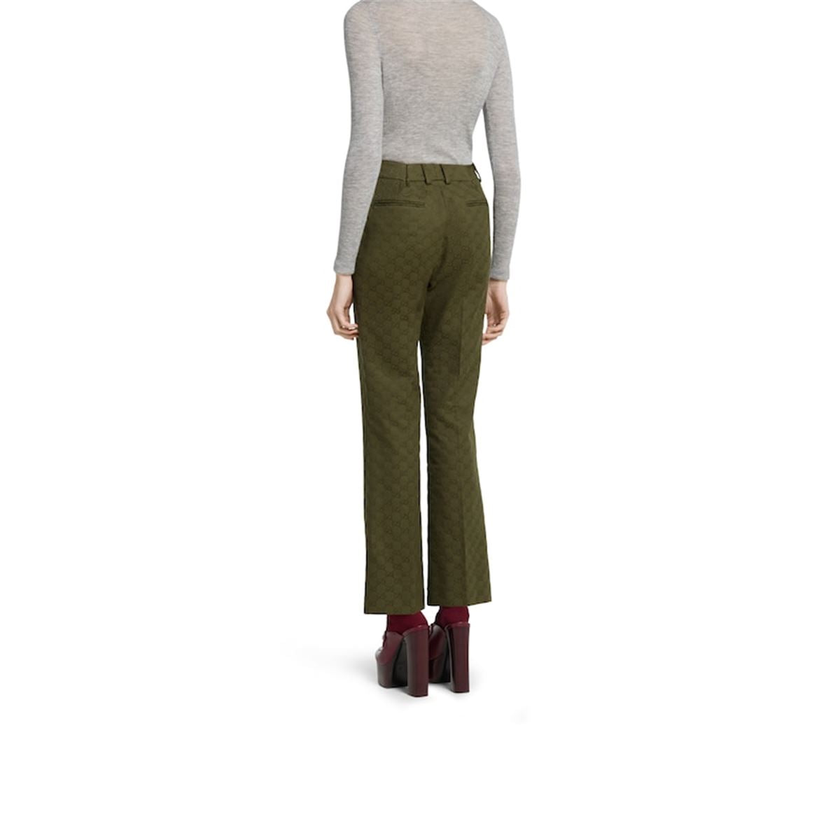 GG CANVAS PANTS-GUCCI-Verso