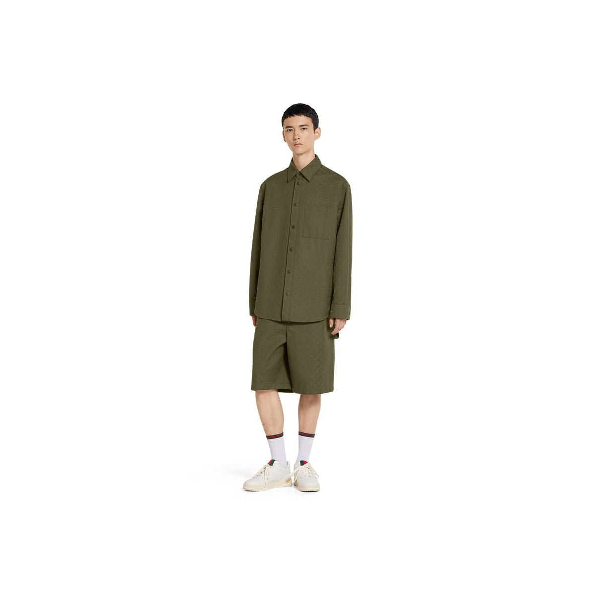 GG CANVAS SHIRT-GUCCI-Verso