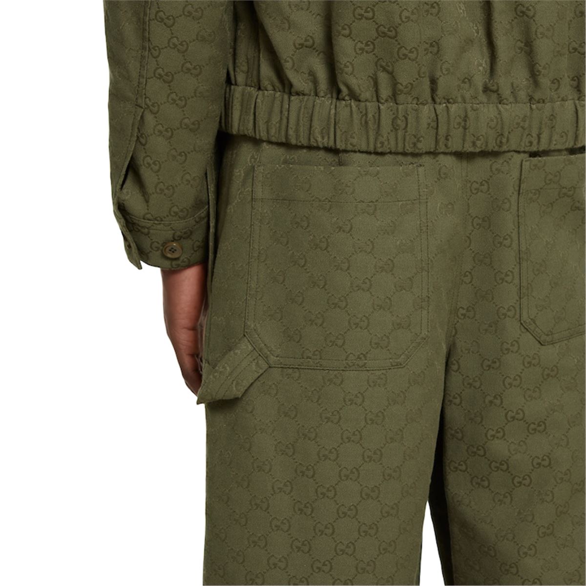 GG CANVAS SHORTS-GUCCI-Verso
