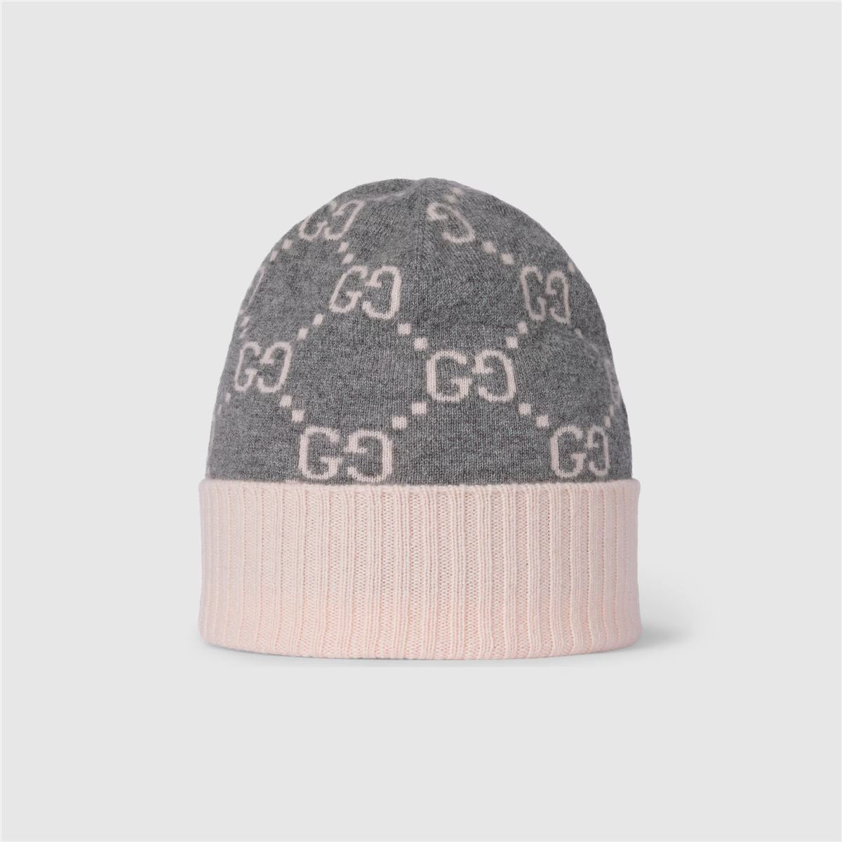 GG Cashmere Jacquard Hat-GUCCI-Verso