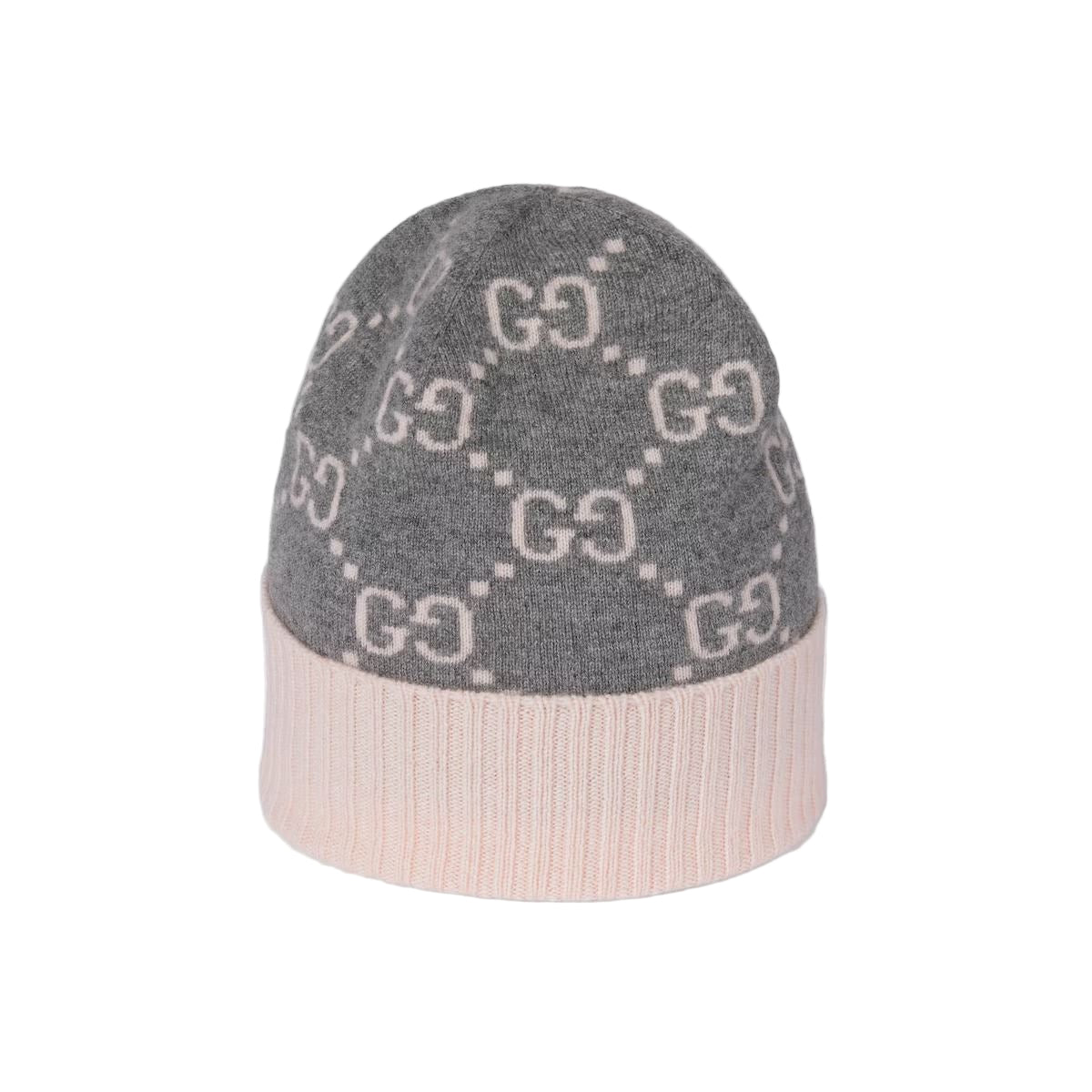 GG Cashmere Jacquard Hat-GUCCI-Verso