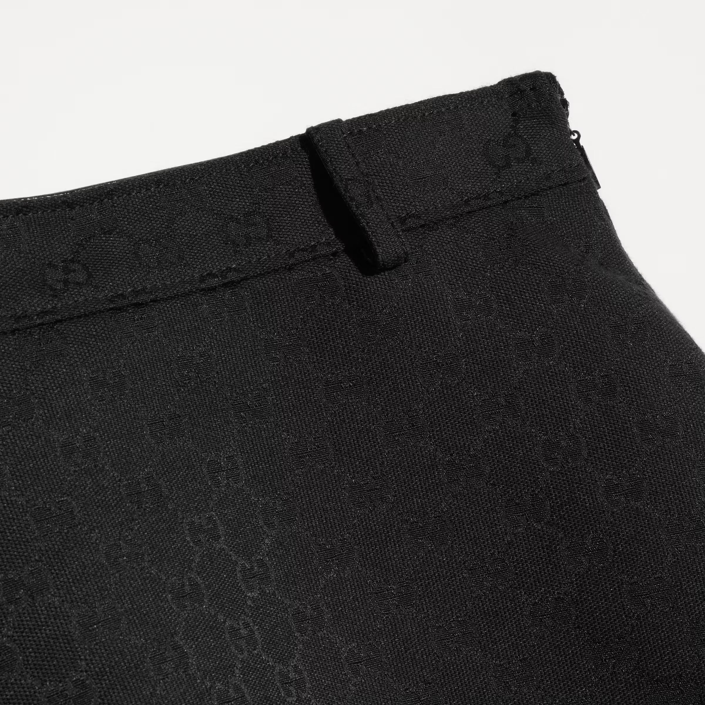 GG Cotton Blend Mini Skirt-GUCCI-Verso