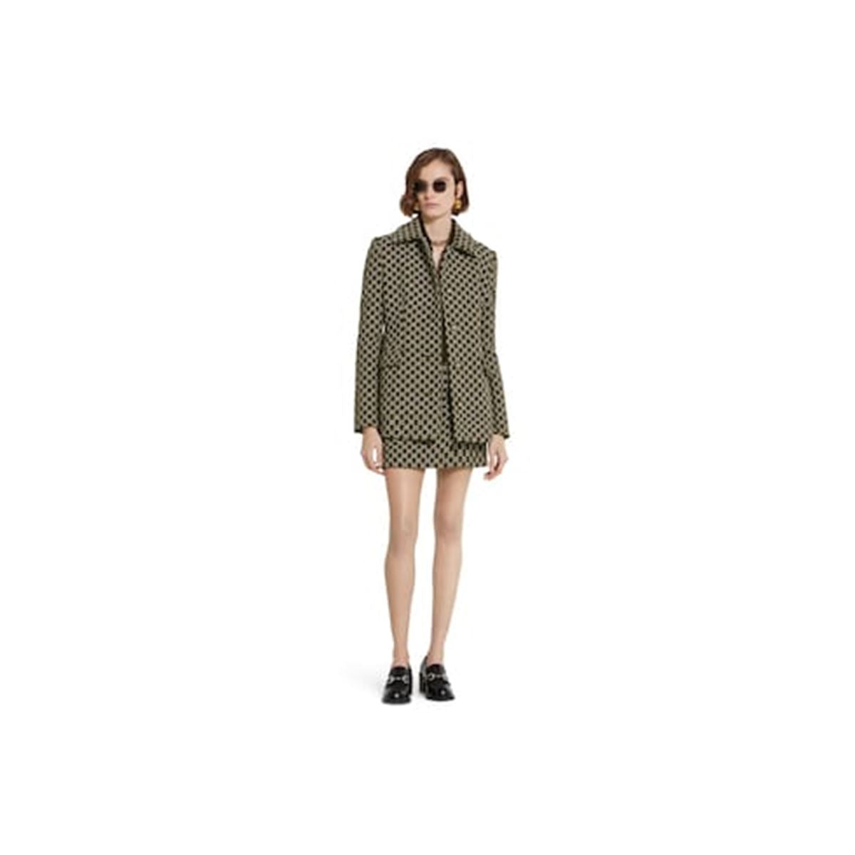 gg cotton bouclé jacket-GUCCI-Verso