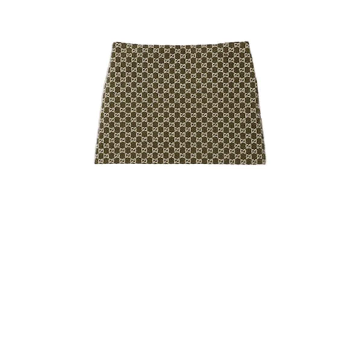 gg cotton bouclé mini skirt-GUCCI-Verso