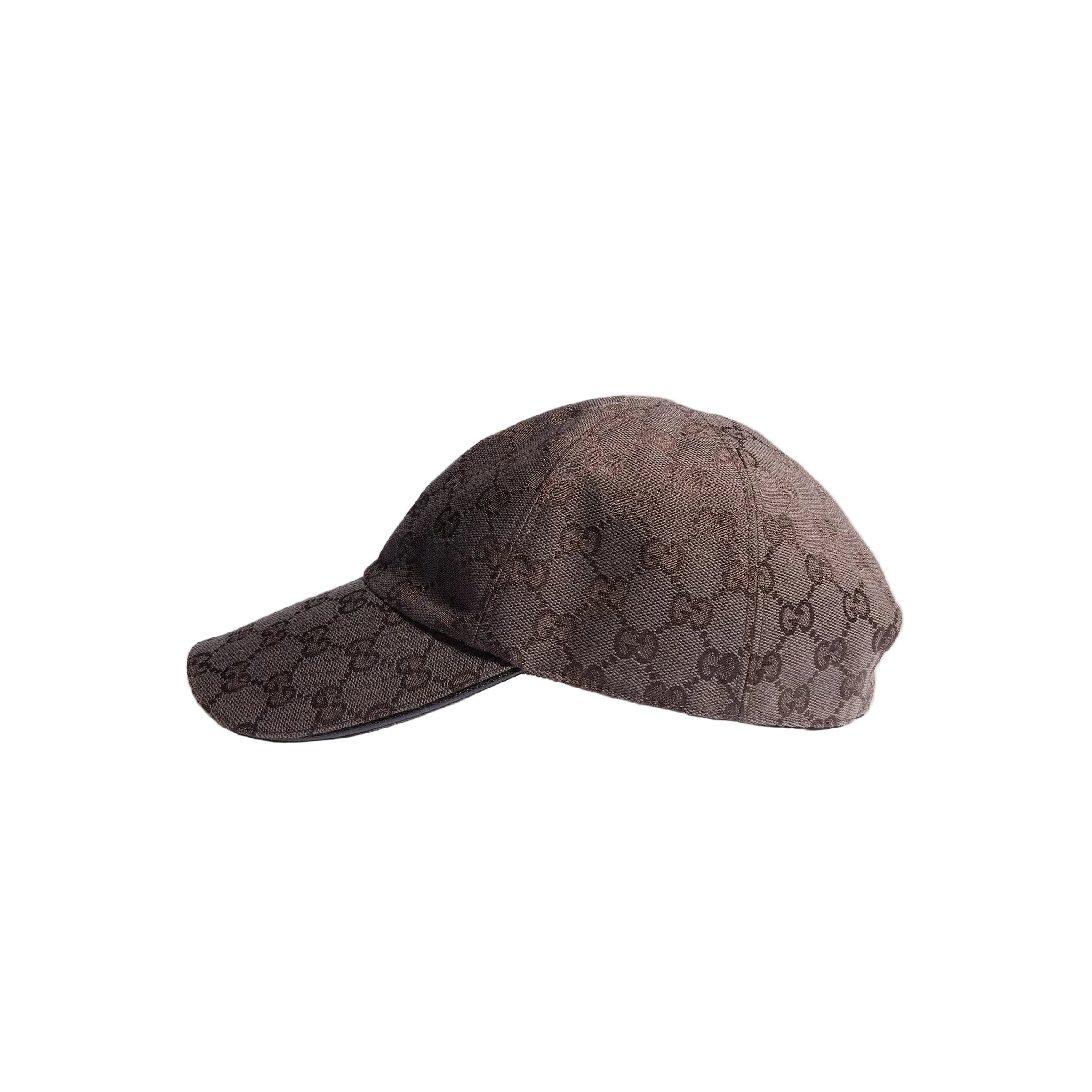 Gg cotton canvas baseball hat-GUCCI-Verso