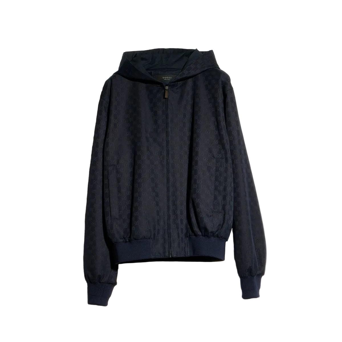 Gg cotton canvas zip jacket-GUCCI-312012-48-Verso