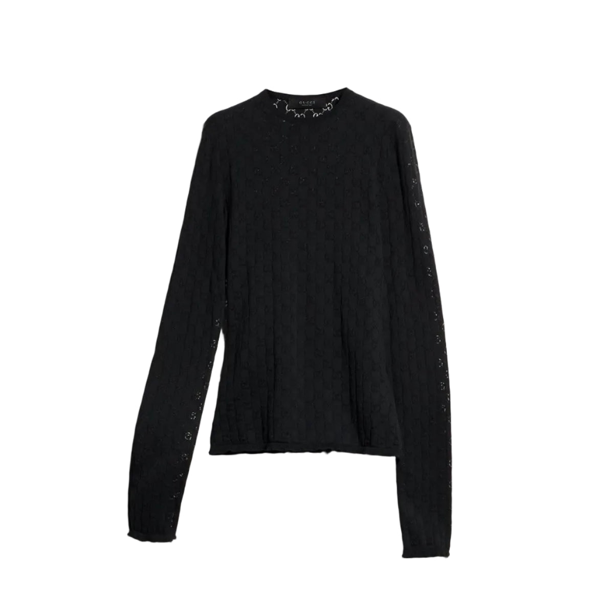 Gg cotton devoré t-shirt-GUCCI-311989-S-Verso