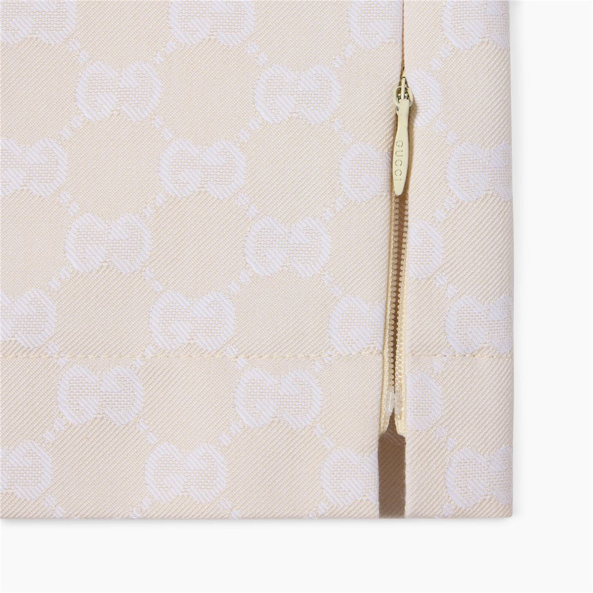 Gg cotton gabardine skirt-GUCCI-Verso