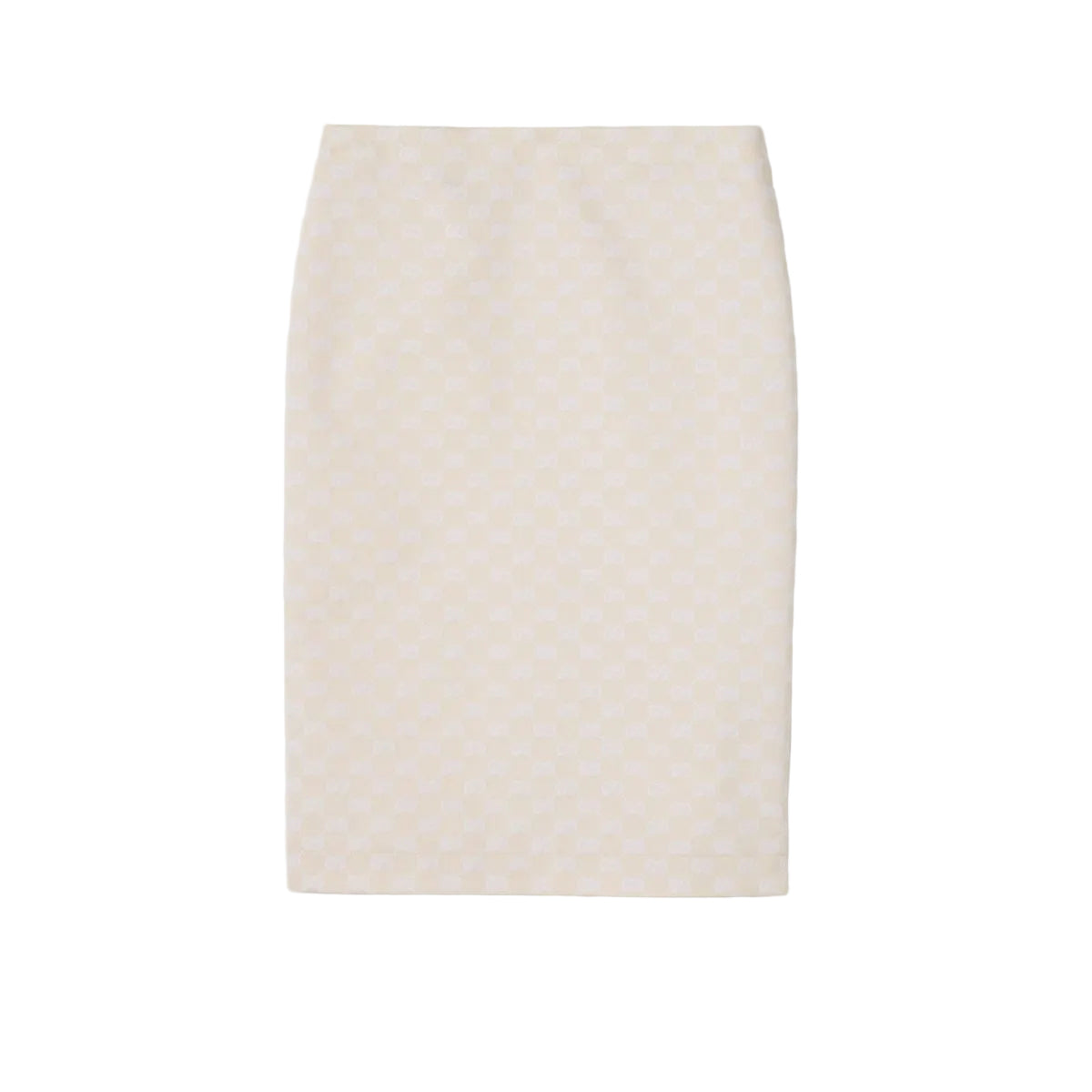Gg cotton gabardine skirt-GUCCI-Verso