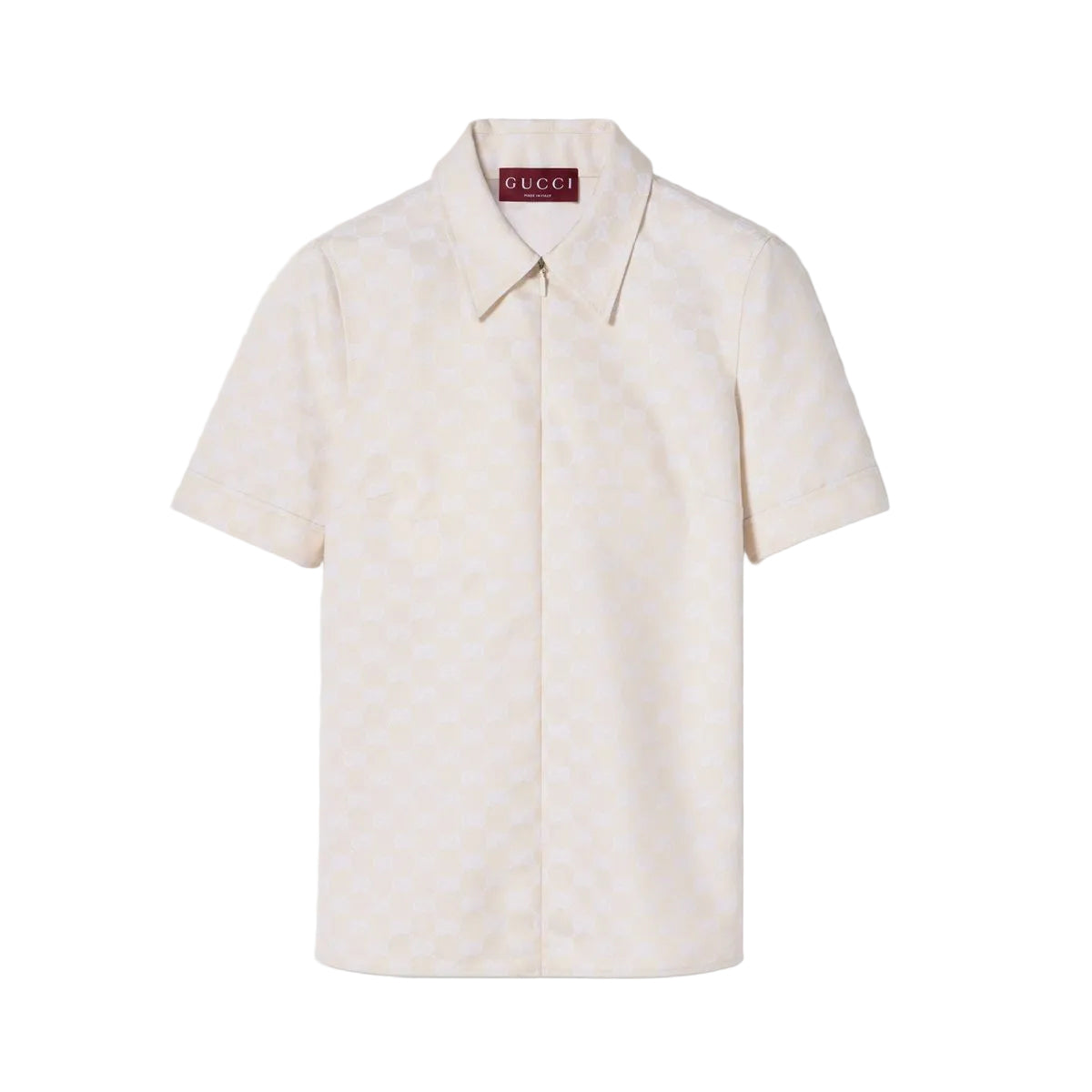 Gg cotton gabardine t-shirt-GUCCI-Verso