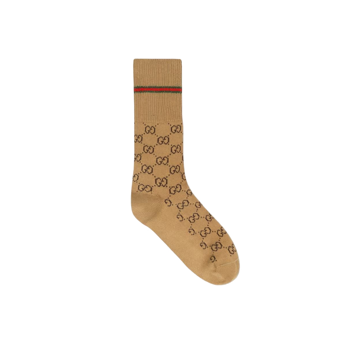 GG cotton socks with web-GUCCI-Verso