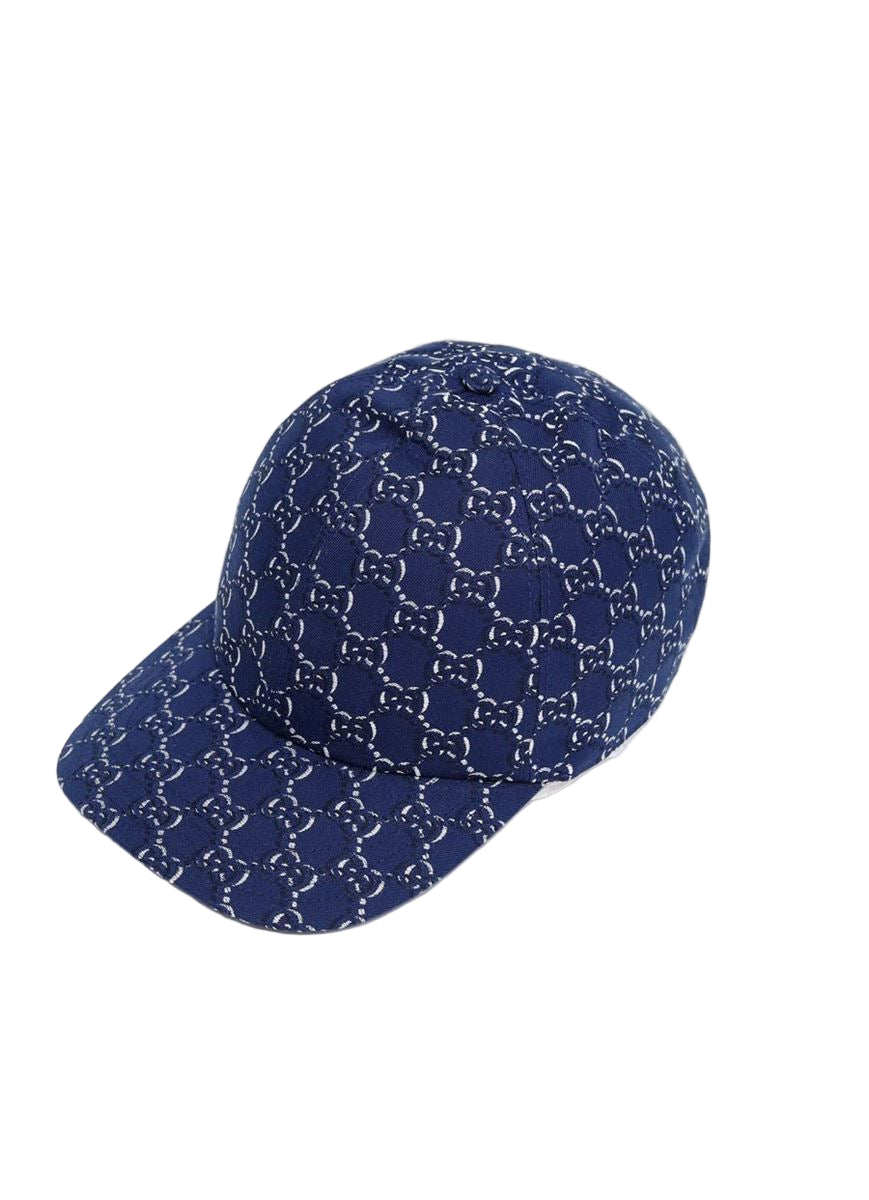 GG Jacquard Canvas Baseball Hat-GUCCI-Verso