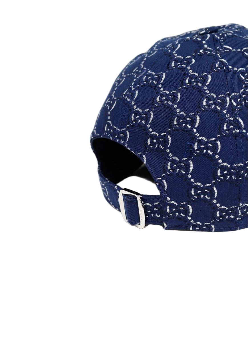 GG Jacquard Canvas Baseball Hat-GUCCI-Verso