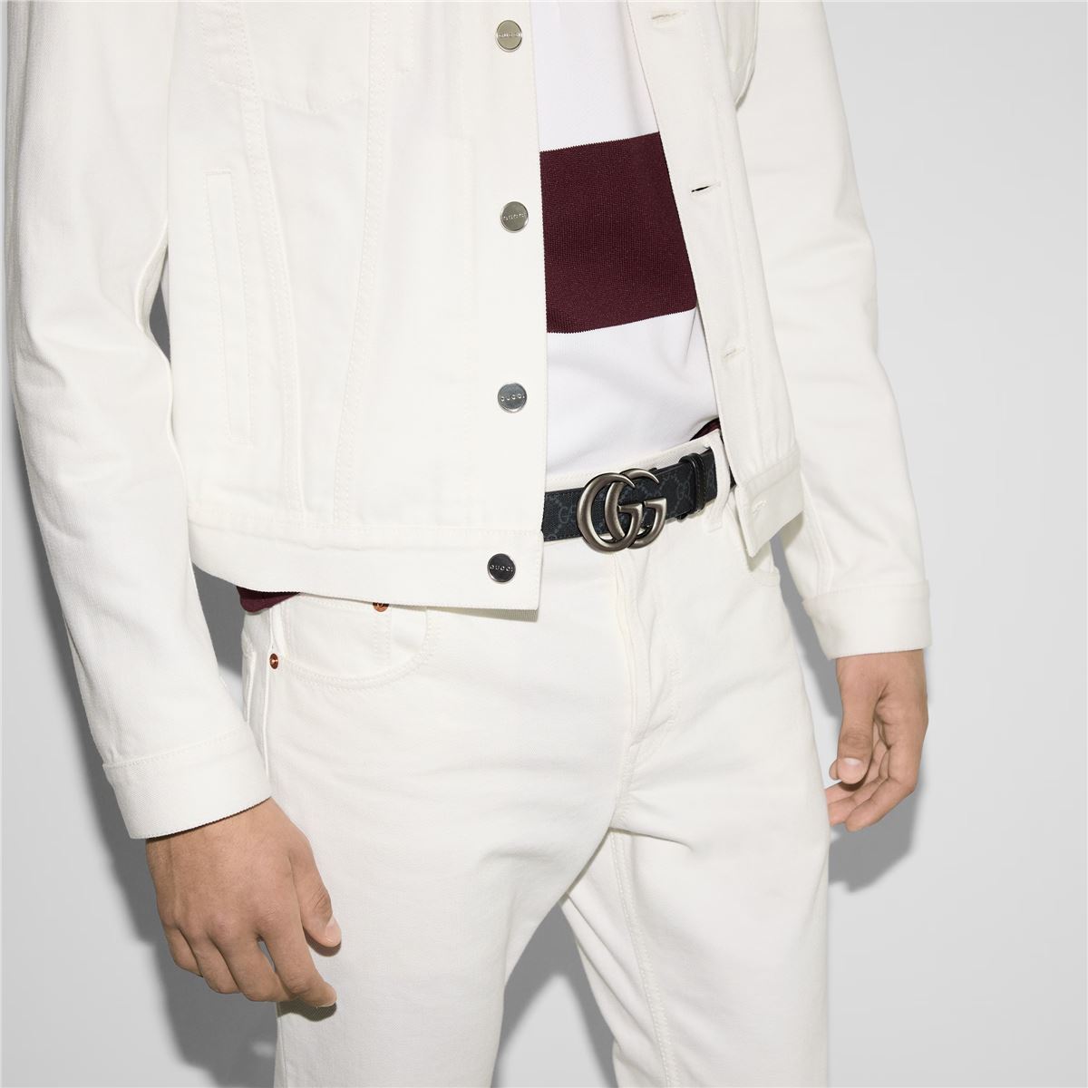 Gg marmont thin belt-GUCCI-Verso