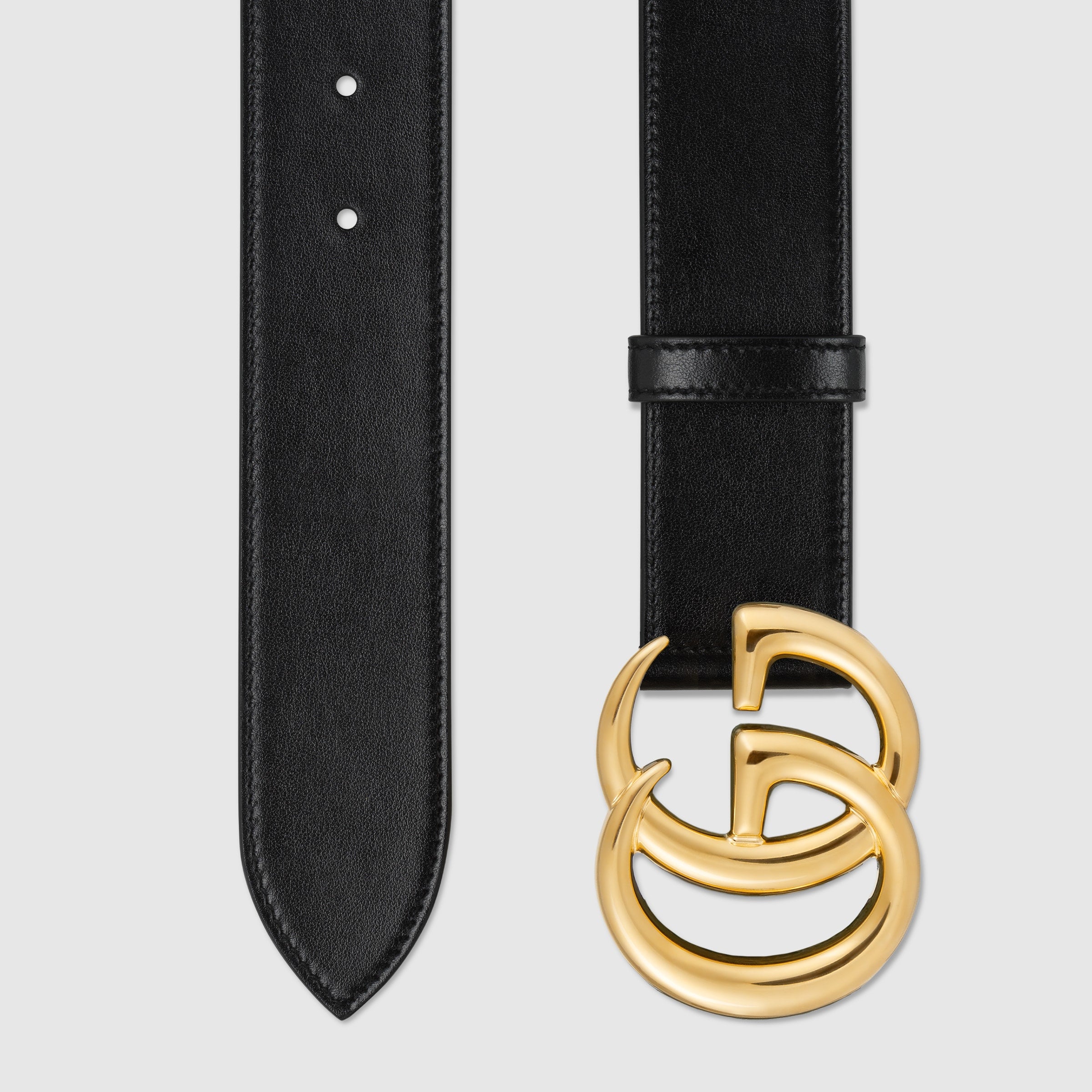 GG Marmont Wide Belt with Shiny Buckle-GUCCI-Verso