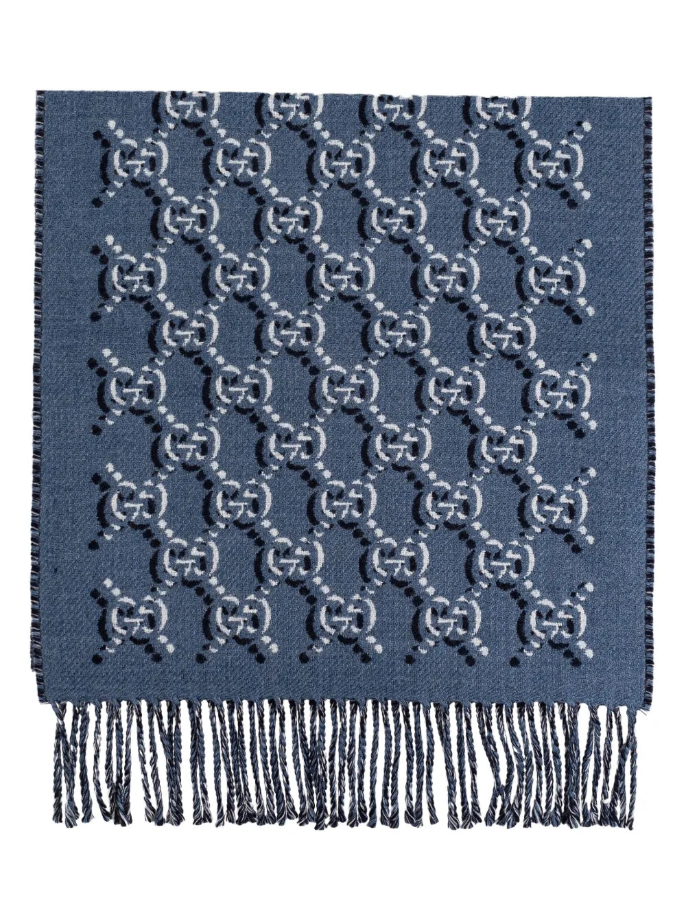 Gg shadow wool scarf