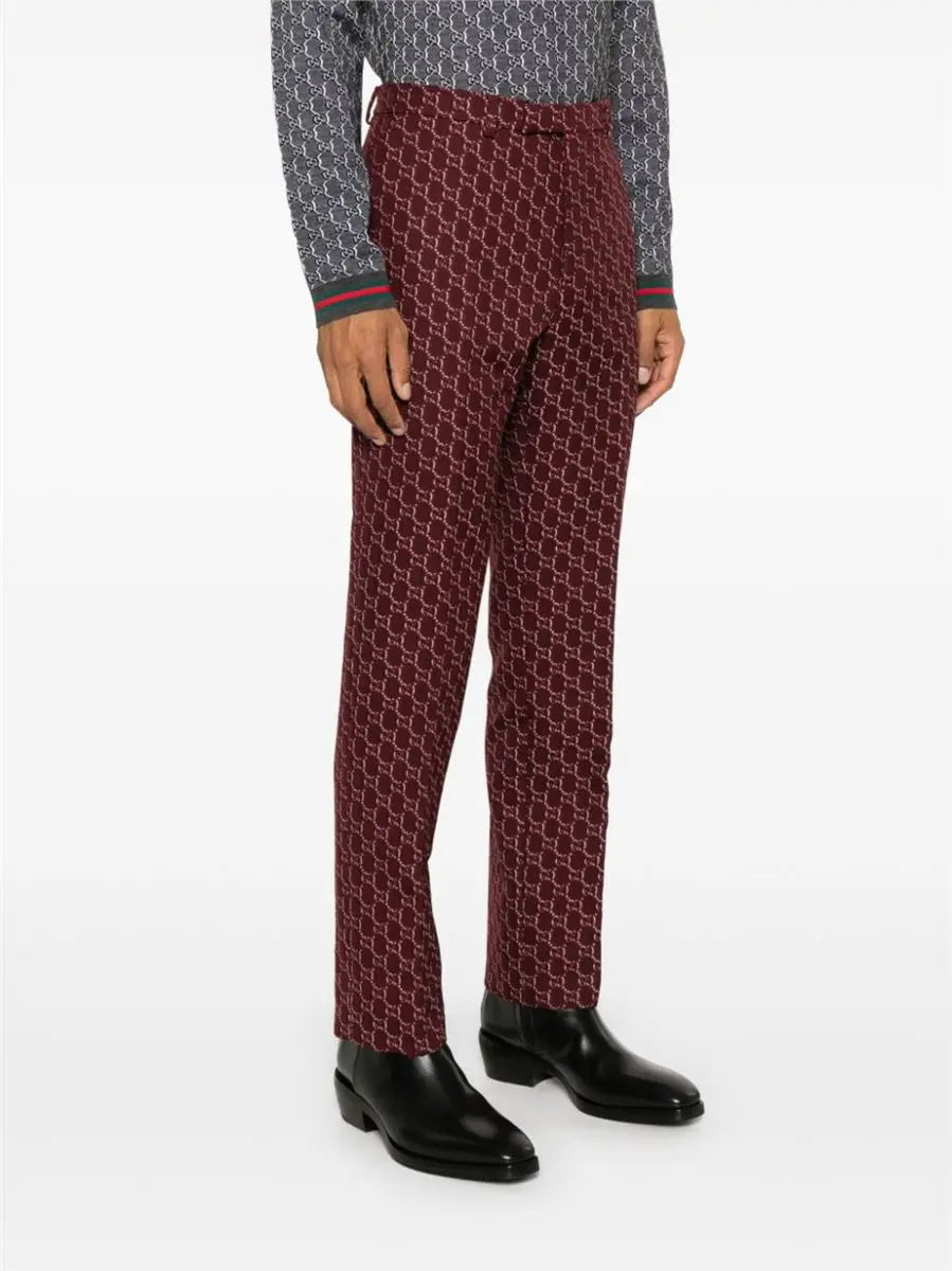 GG SHADOW WOOL TROUSERS GUCCI
