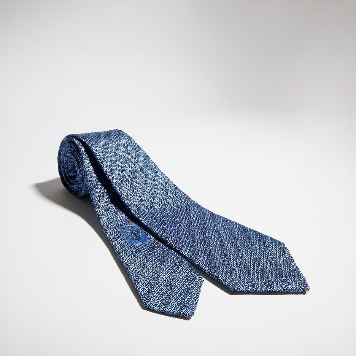 Gg silk jacquard tie-GUCCI-Verso