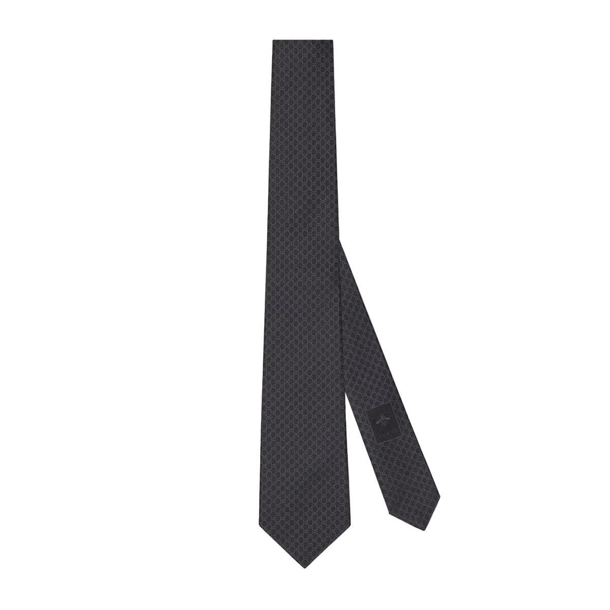 Gg silk jacquard tie-GUCCI-Verso