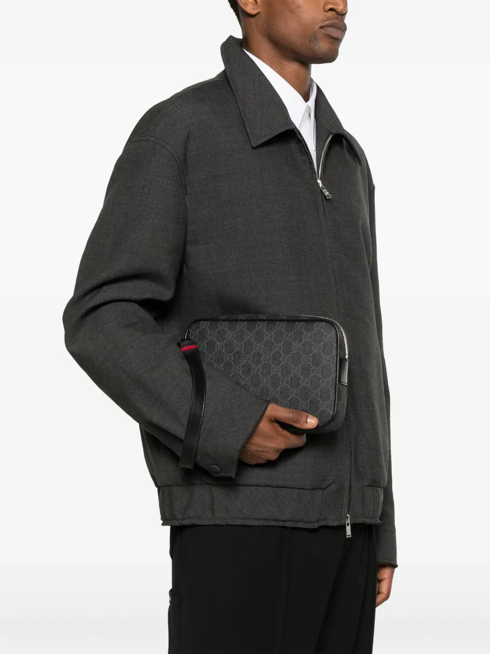 Gg supreme canvas clutch bag-GUCCI-Verso